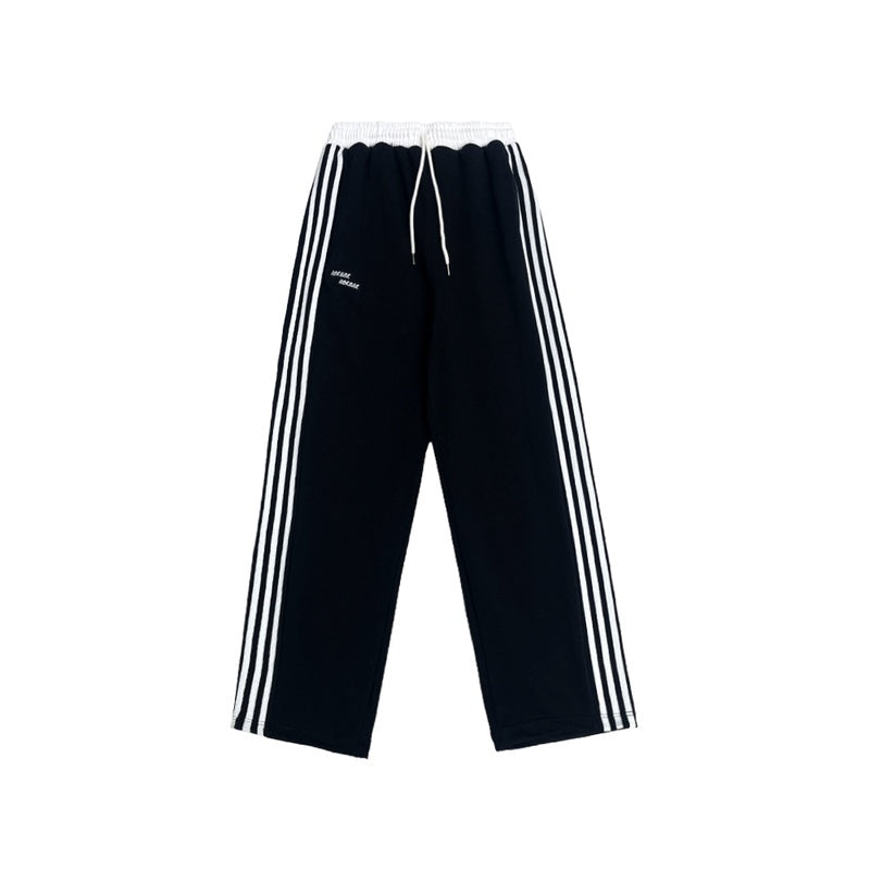 ROKBBK-K/Rokbbk-K Street Dance Fashion Brand Stitching Waist SportshiphopWomen's Three-Bar Trousers Jazz Suit