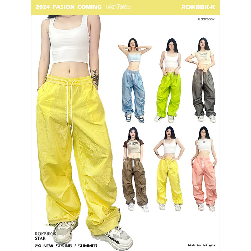 ROKBBK-K/Rokbbk-K Street Dance Fashion Brand Multi-Color DancingjazzQuick-Drying Sports JazzhiphopWomen's Trousers