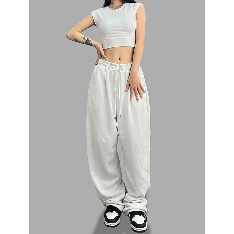 ROKBBK-K/Rokbbk-K Street Dance Fashion Brand Solid Color Jazz DancejazzDancing Trousers Women's American Style Hip Hop Casual Pants