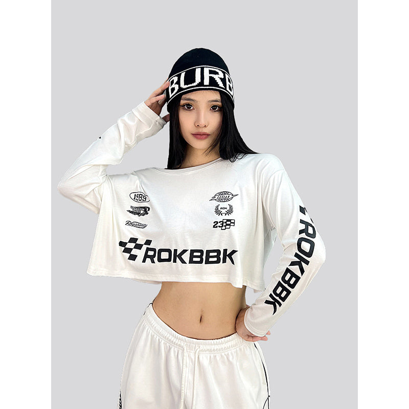 ROKBBK-K/Rokbbk-K Street Dance Fashion Brand American Style Hip Hop LeisurehiphopTrousers Loose Cool Sports Pants Female