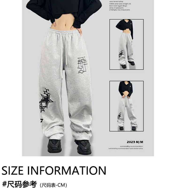 ROKBBK-K/Rokbbk-K Street Dance Fashion BrandhiphopJazz Dance Personality Women's Printed Wear TrousersjazzSports Pants