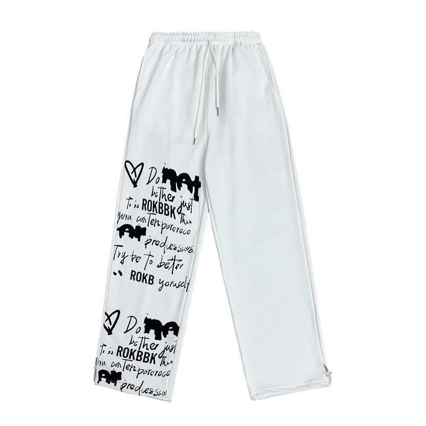 ROKBBK-K/Rokbbk-K Street Dance Fashion Brand Single Leg Printed JazzjazzTrousers Dancing SportshiphopWomen's Pants