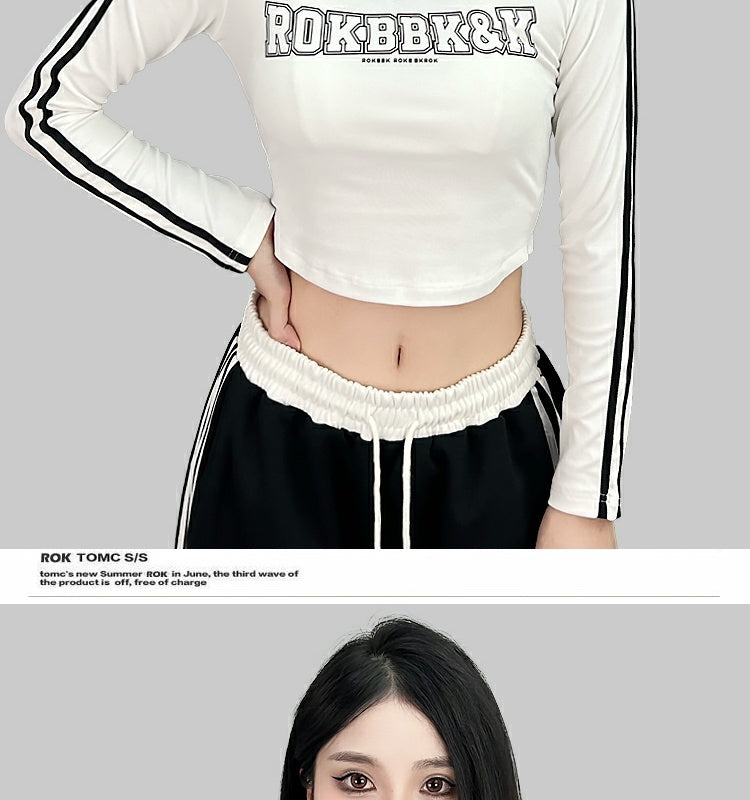 ROKBBK-K/Rokbbk-K Street Dance Fashion Brand JazzjazzSportsVCollar Top Female DancinghiphopFashion Clothing