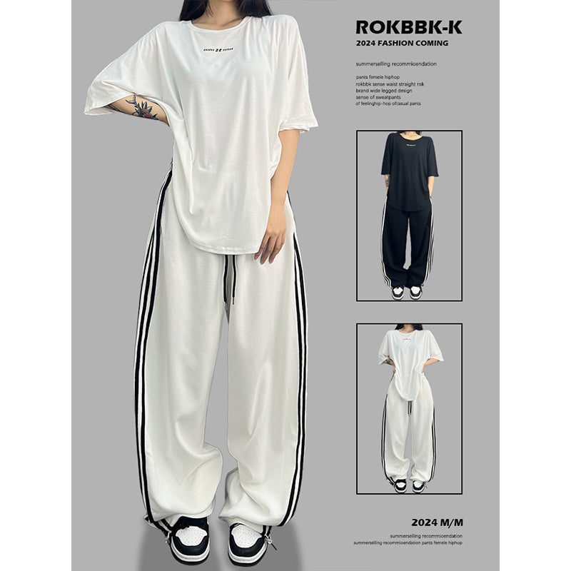 ROKBBK-K/Rokbbk-K Hip Hop Dancing Fashion-Black Women's Loose TrousershiphopSports pants female