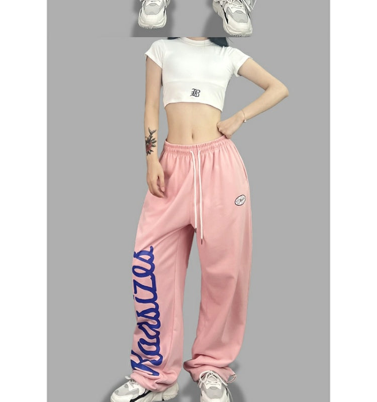 ROKBBK-K/Rokbbk-K Street Dance Fashion Brand Multicolor JazzhiphopTrack Sweatpants Female DancingjazzFashionable Trousers