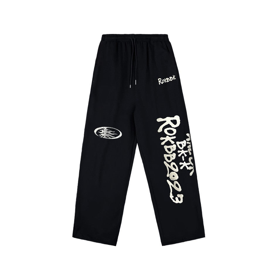 ROKBBK-K/Rokbbk-K Street Dance Fashion Brand Printing Jazz Street DancehiphopWomen's TrousersjazzDancing Sports Pants