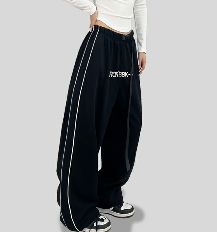 ROKBBK-K/Rokbbk-K Street Dance Fashion Brand Belt JazzhiphopDancing Trousers for WomenjazzFashion Sports Clothing