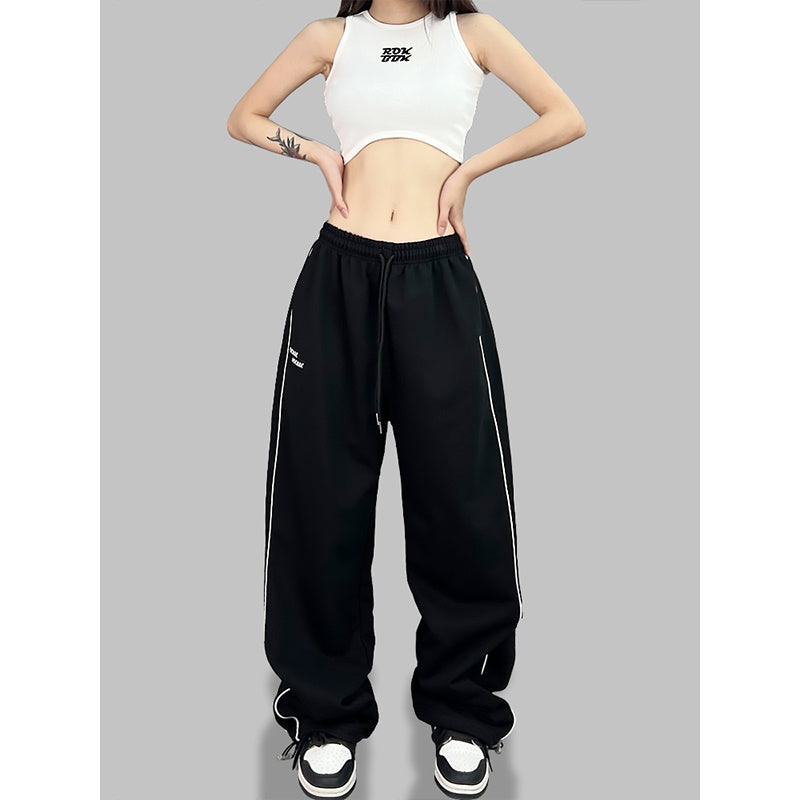 ROKBBK-K/Rokbbk-K Street Dance Fashion Brand Embroidery Line Jazz DancinghiphopWomen's SportsjazzFashionable Trousers