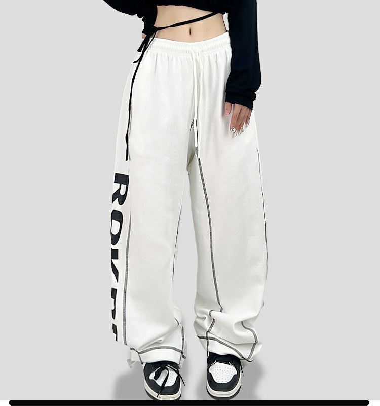 ROKBBK-K/Rokbbk-K Hip Hop Fashion Brand Side Printing Sports Suit WomenhiphopJazz Dancing Suit