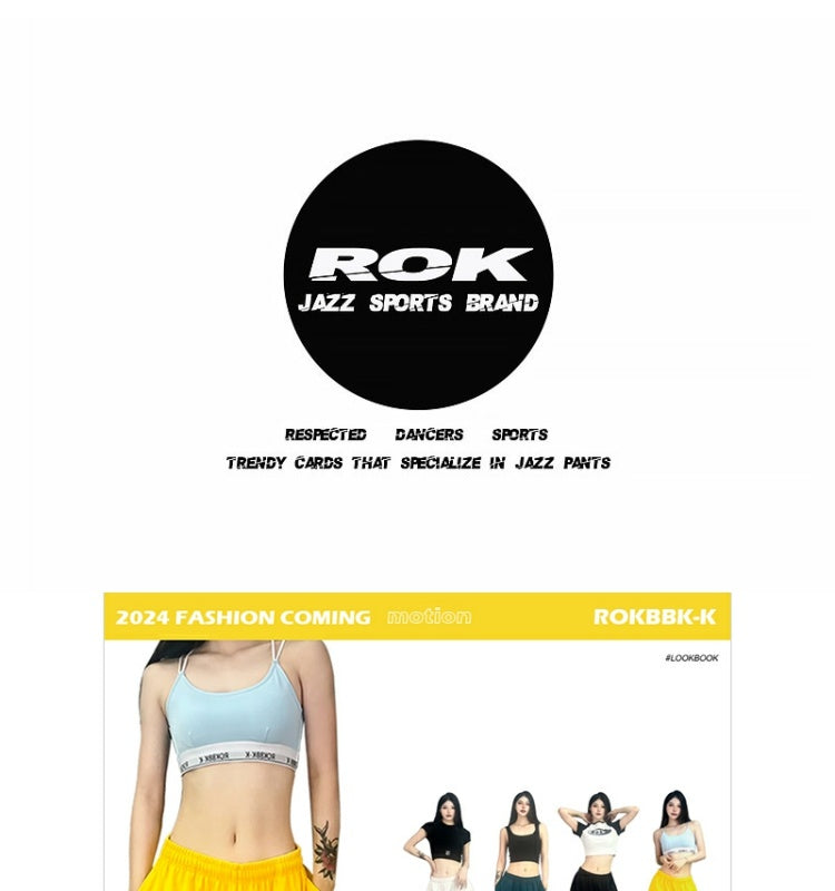 ROKBBK-K/Rokbbk-K Street Dance Fashion Brand Multicolor JazzhiphopTrack Sweatpants Female DancingjazzFashionable Trousers