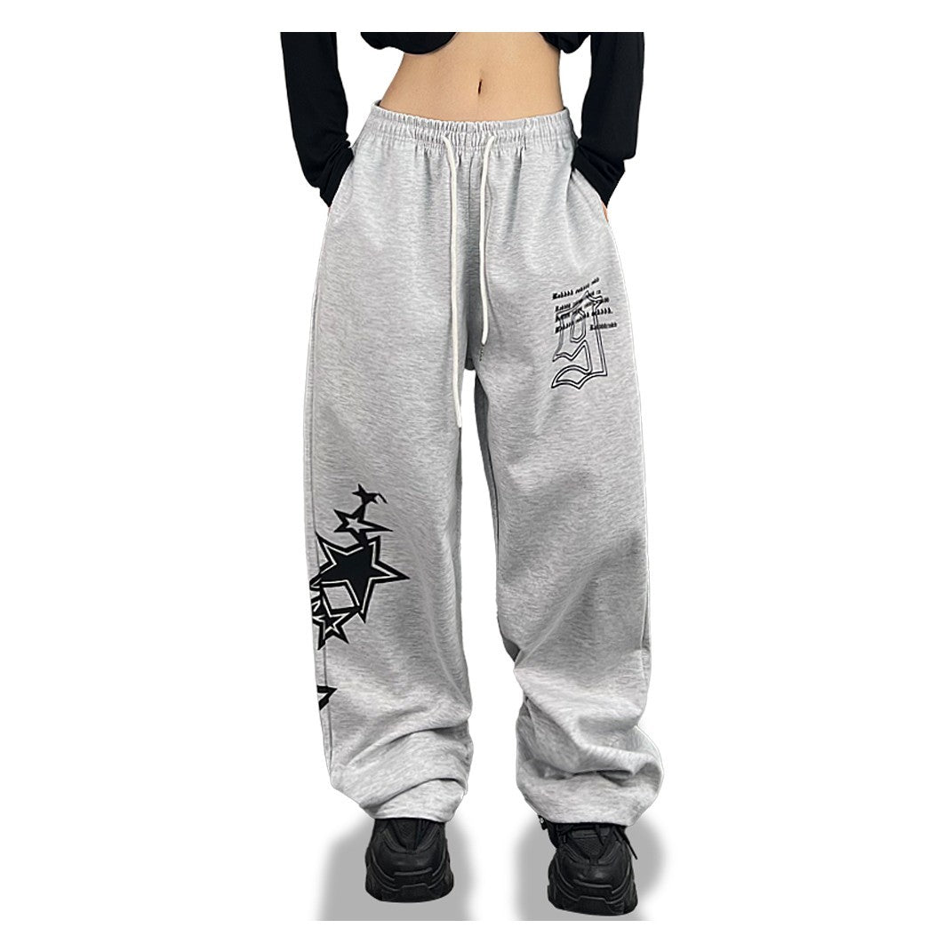 ROKBBK-K/Rokbbk-K Street Dance Fashion BrandhiphopJazz Dance Personality Women's Printed Wear TrousersjazzSports Pants