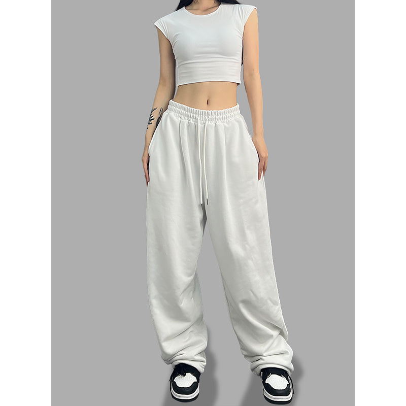 ROKBBK-K/Rokbbk-K Street Dance Fashion Brand Solid Color Jazz DancejazzDancing Trousers Women's American Style Hip Hop Casual Pants