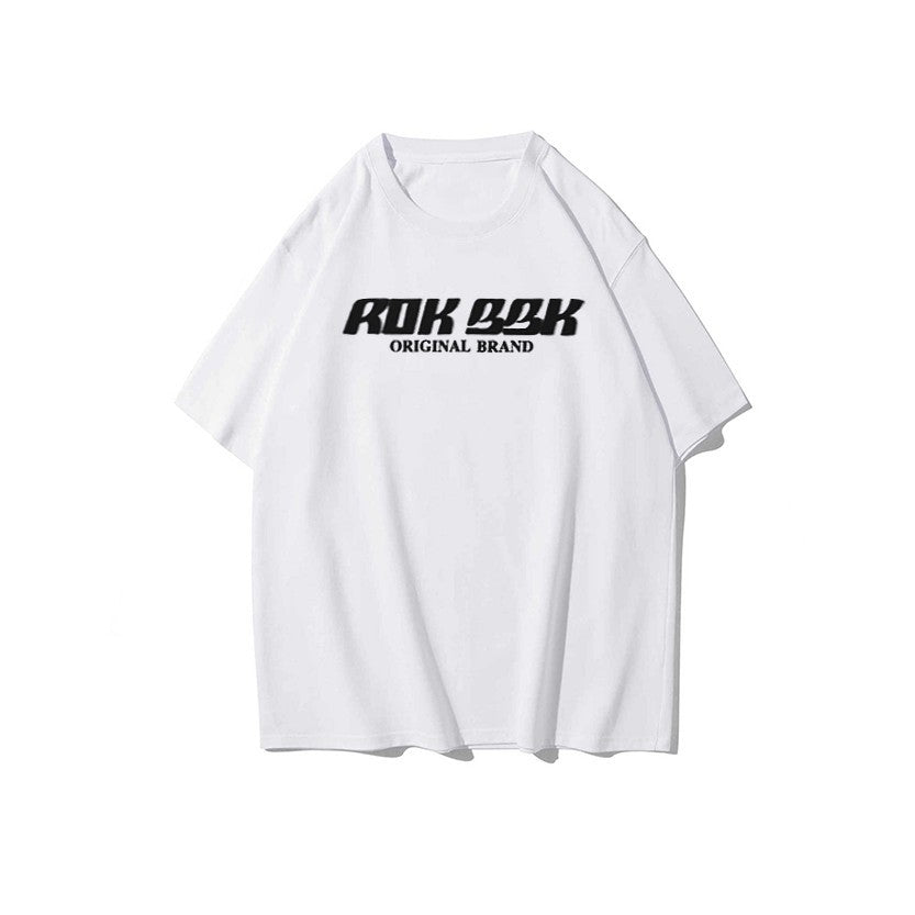 ROKBBK-K/Rokbbk-K Street Dance Fashion Brand Loose Letter Printing Dancing SportsTJazz Shirt Lazy Blouse