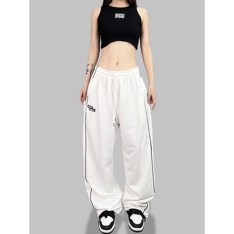 ROKBBK-K/Rokbbk-K Street Dance Fashion Brand Embroidery Line Jazz DancinghiphopWomen's SportsjazzFashionable Trousers