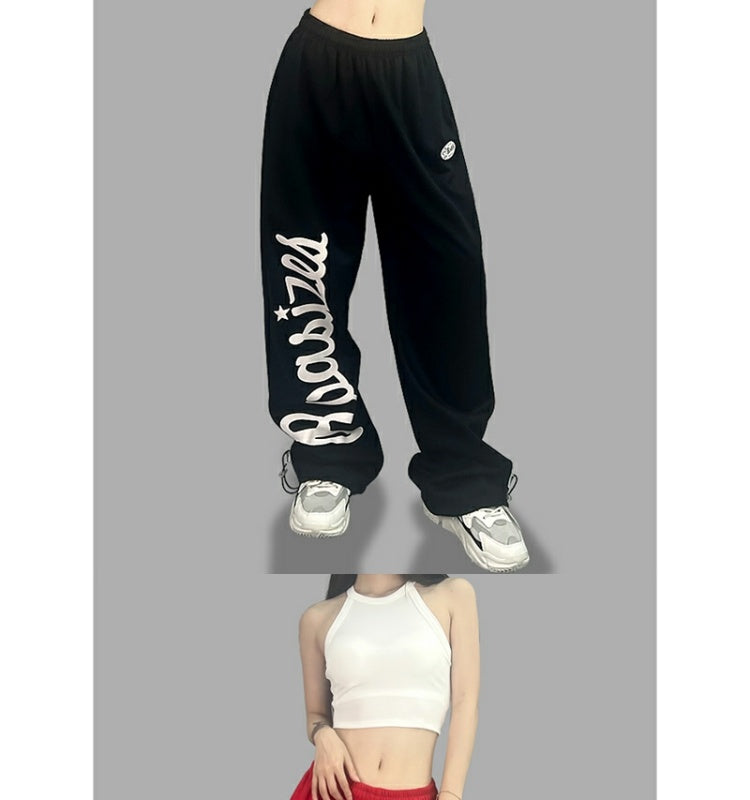 ROKBBK-K/Rokbbk-K Street Dance Fashion Brand Multicolor JazzhiphopTrack Sweatpants Female DancingjazzFashionable Trousers