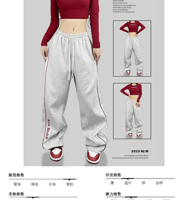 ROKBBK-K/Rokbbk-K Street Dance Fashion Brand Hip Hop American Street DancehiphopWomen's Casual Pants Jazz Dance Suit Tide