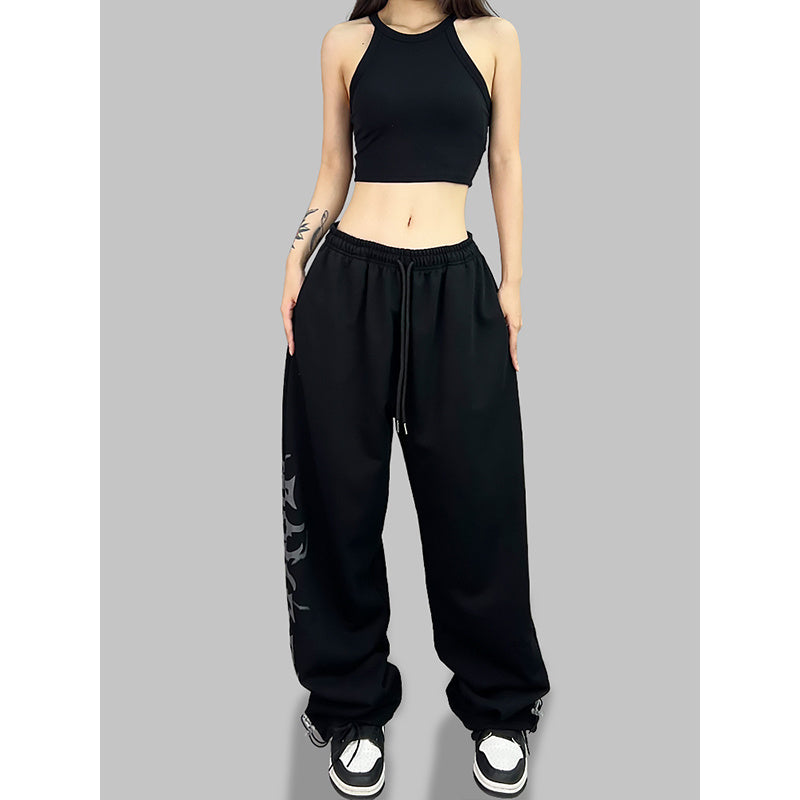 ROKBBK-K/Rokbbk-K Street Dance Fashion Brand JazzhiphopWomen's Printed Trousers on the RightjazzSports Dancing Pants