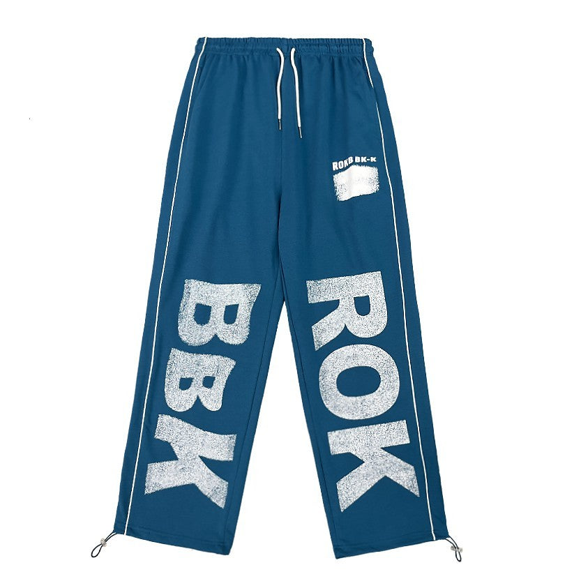 ROKBBK-K/Rokbbk-K Hip Hop Fashion Brand Loose Hip Hop American Jazz Dance Trousers Women's CasualjazzSports Pants