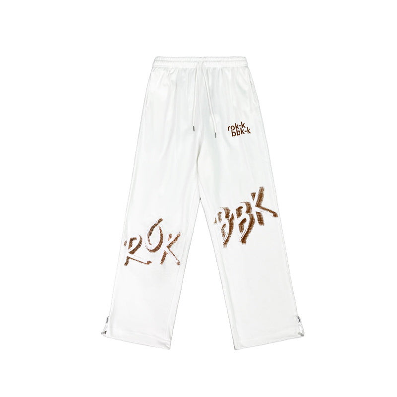 ROKBBK-K/Rokbbk-K Street Dance Fashion Brand SportsjazzJazz Pants Women's Letter PrintinghiphopFashion Clothing