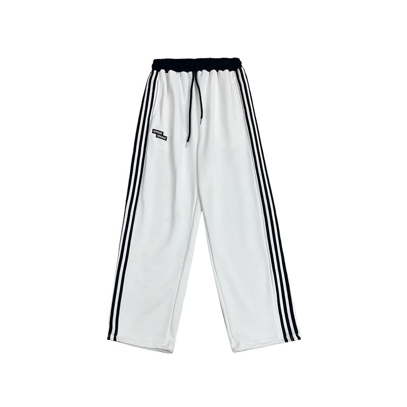 ROKBBK-K/Rokbbk-K Street Dance Fashion Brand Stitching Waist Three Bars SportshiphopWomen's Trousers Jazz Suit