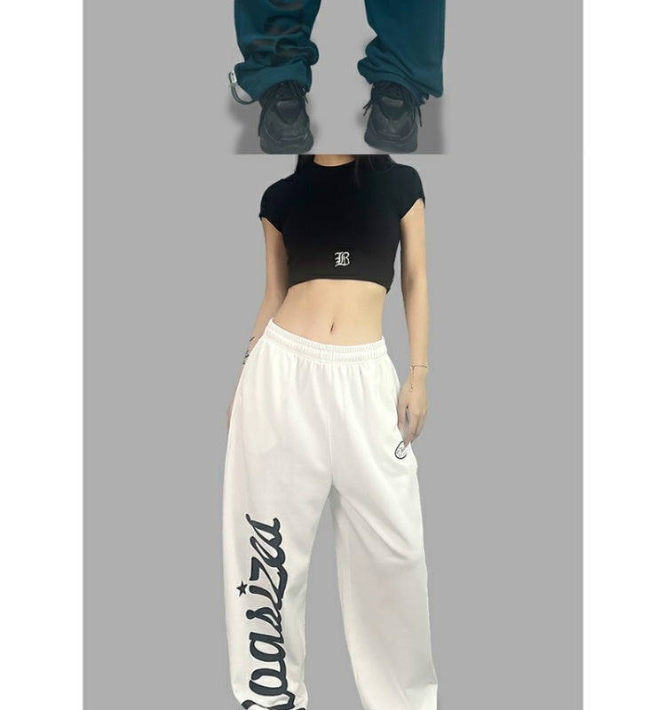 ROKBBK-K/Rokbbk-K Street Dance Fashion Brand Multicolor JazzhiphopTrack Sweatpants Female DancingjazzFashionable Trousers