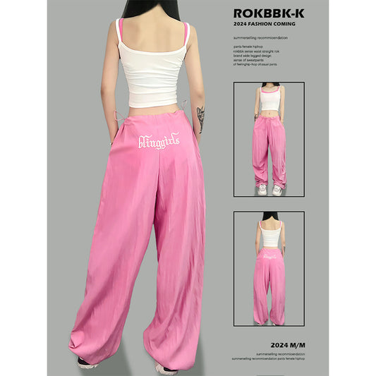 ROKBBK-K/Rokbbk-K Street Dance Fashion Brand Summer Sun Protection JazzhiphopTrousers Women's Sports Dancing Quick-Dry Pants