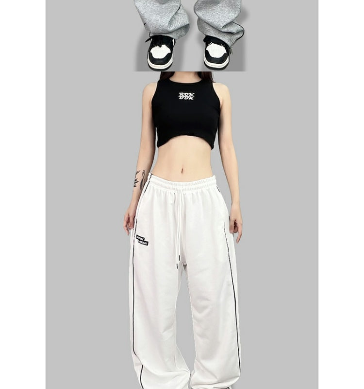 ROKBBK-K/Rokbbk-K Street Dance Fashion Brand Embroidery Line Jazz DancinghiphopWomen's SportsjazzFashionable Trousers