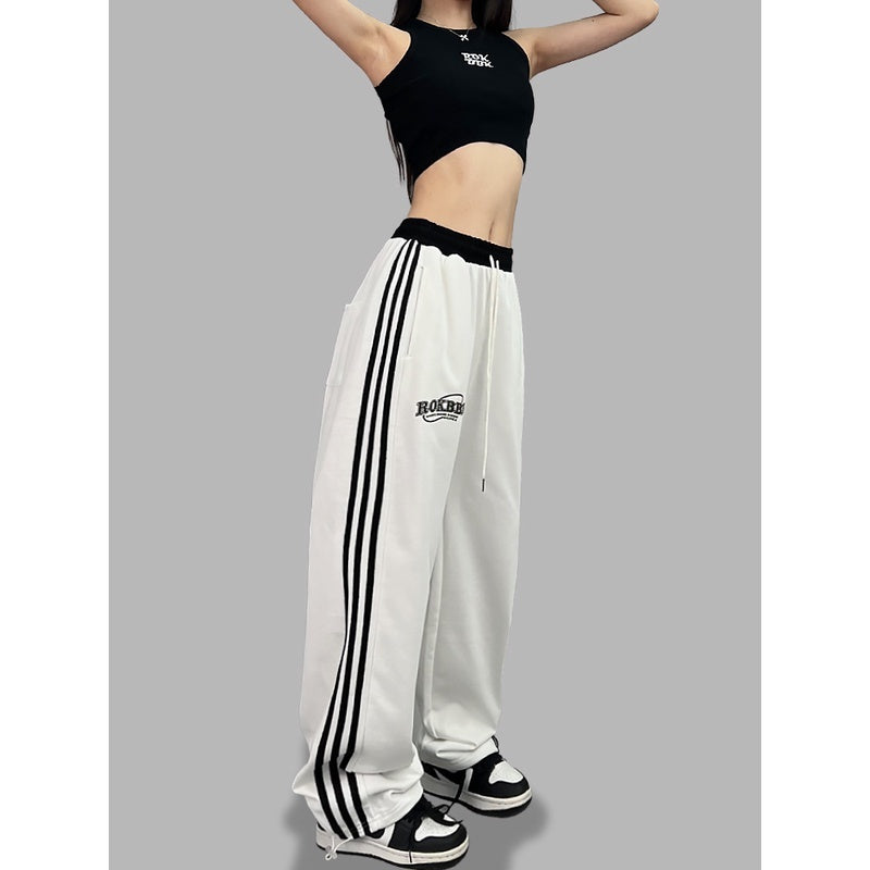 ROKBBK-K/Rokbbk-K Hip Hop Fashion Brand Waist JazzjazzDancing Trousers for WomenhiphopSports Suit Tide