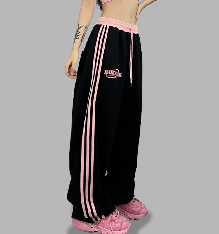 ROKBBK-K/Rokbbk-K Hip Hop Fashion Brand Waist JazzjazzDancing Trousers for WomenhiphopSports Suit Tide