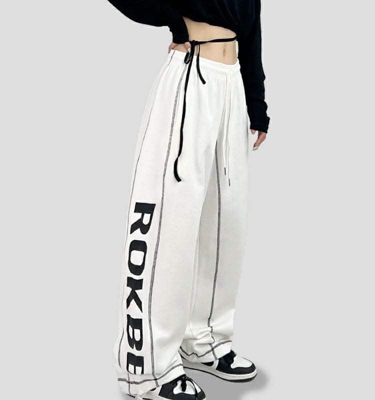 ROKBBK-K/Rokbbk-K Hip Hop Fashion Brand Side Printing Sports Suit WomenhiphopJazz Dancing Suit