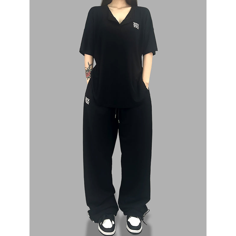 ROKBBK-K/Rokbbk-K Street Dance Fashion Brand Jazz DancejazzDancing Trousers Women's Lazy SportshiphopSuit