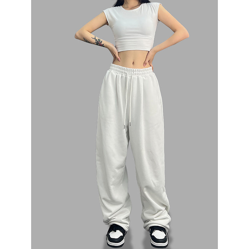 ROKBBK-K/Rokbbk-K Street Dance Fashion Brand Solid Color Jazz DancejazzDancing Trousers Women's American Style Hip Hop Casual Pants