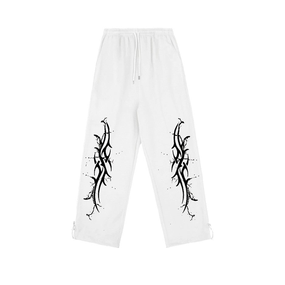 ROKBBK-K/Rokbbk-K Street Dance Fashion Brand JazzhiphopWomen's Four-Piece Printed Dancing TrousersjazzSports Pants