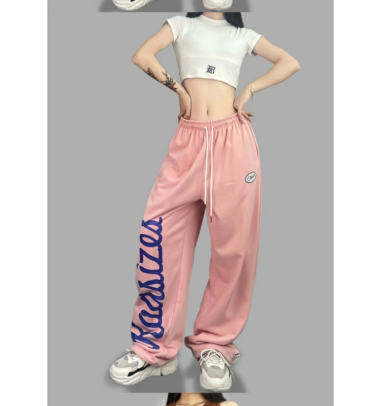 ROKBBK-K/Rokbbk-K Street Dance Fashion Brand Multicolor JazzhiphopTrack Sweatpants Female DancingjazzFashionable Trousers