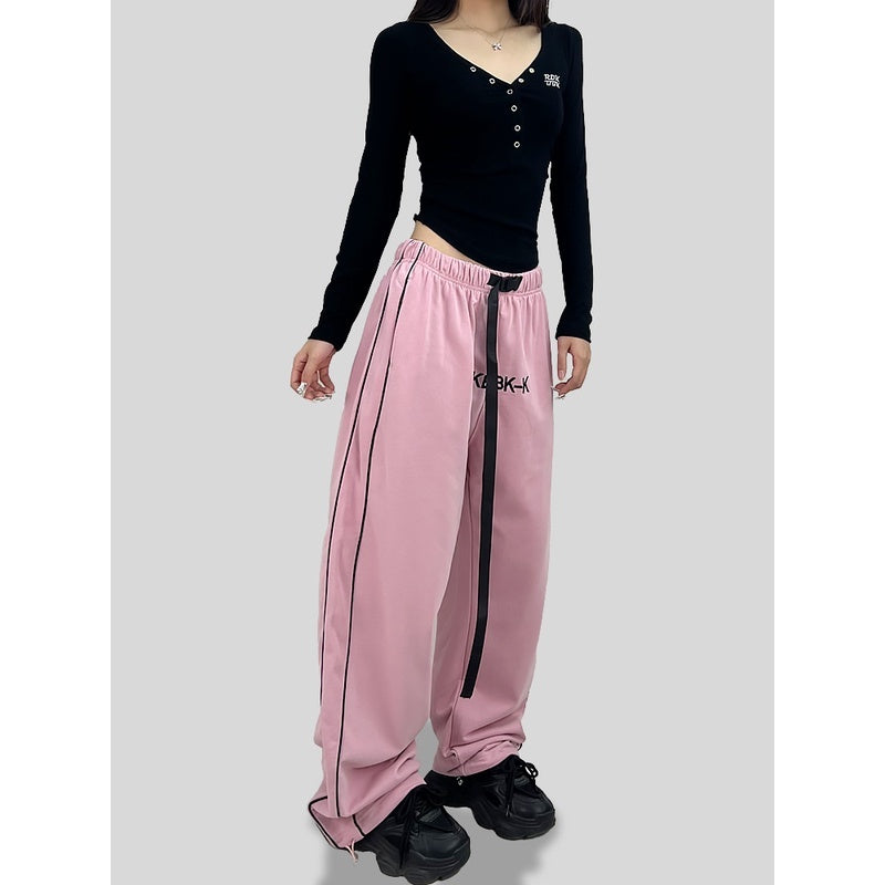 ROKBBK-K/Rokbbk-K Street Dance Fashion Brand Belt JazzhiphopDancing Trousers for WomenjazzFashion Sports Clothing