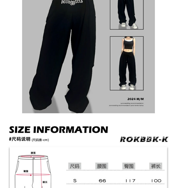 ROKBBK-K/Rokbbk-K Street Dance Fashion Brand Summer Quick-Drying JazzhiphopTrousers Dancing SportsjazzWomen's Pants