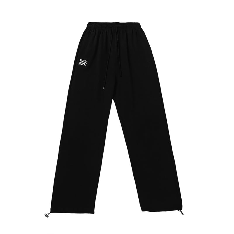 Jazz Rap Sports Pants Female Embroidery Loose Straight DancinghiphopCasual Trousers