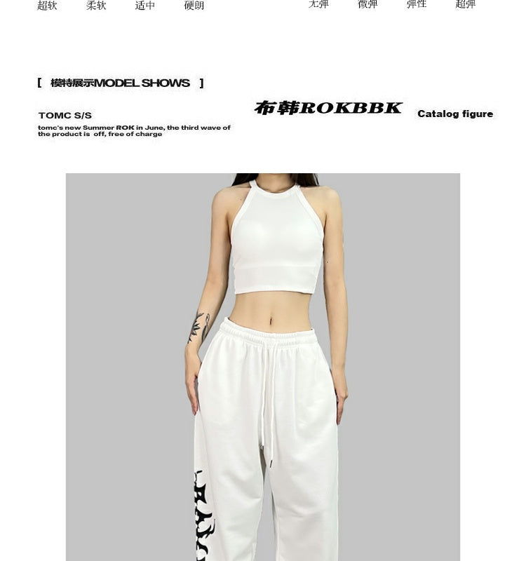 ROKBBK-K/Rokbbk-K Street Dance Fashion Brand JazzhiphopWomen's Printed Trousers on the RightjazzSports Dancing Pants