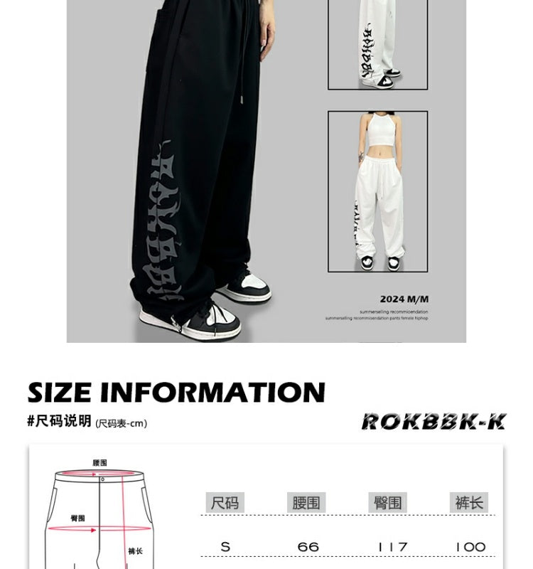 ROKBBK-K/Rokbbk-K Street Dance Fashion Brand JazzhiphopWomen's Printed Trousers on the RightjazzSports Dancing Pants