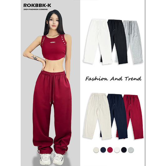 ROKBBK-K/Rokbbk-K Street Dance Fashion Brand Jazz DancejazzMulticolor Dancing SuithiphopWomen's Sports Trousers