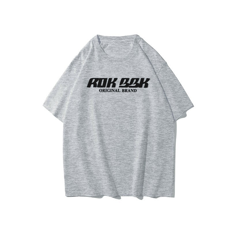 ROKBBK-K/Rokbbk-K Street Dance Fashion Brand Loose Letter Printing Dancing SportsTJazz Shirt Lazy Blouse