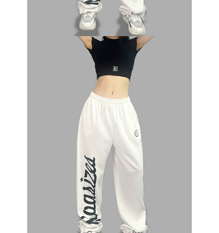 ROKBBK-K/Rokbbk-K Street Dance Fashion Brand Multicolor JazzhiphopTrack Sweatpants Female DancingjazzFashionable Trousers