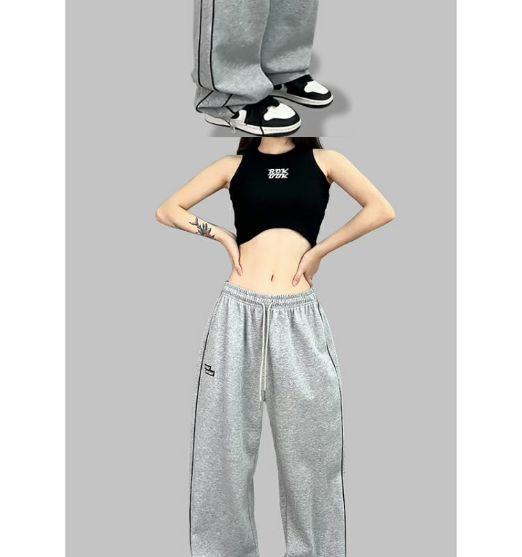 ROKBBK-K/Rokbbk-K Street Dance Fashion Brand Embroidery Line Jazz DancinghiphopWomen's SportsjazzFashionable Trousers