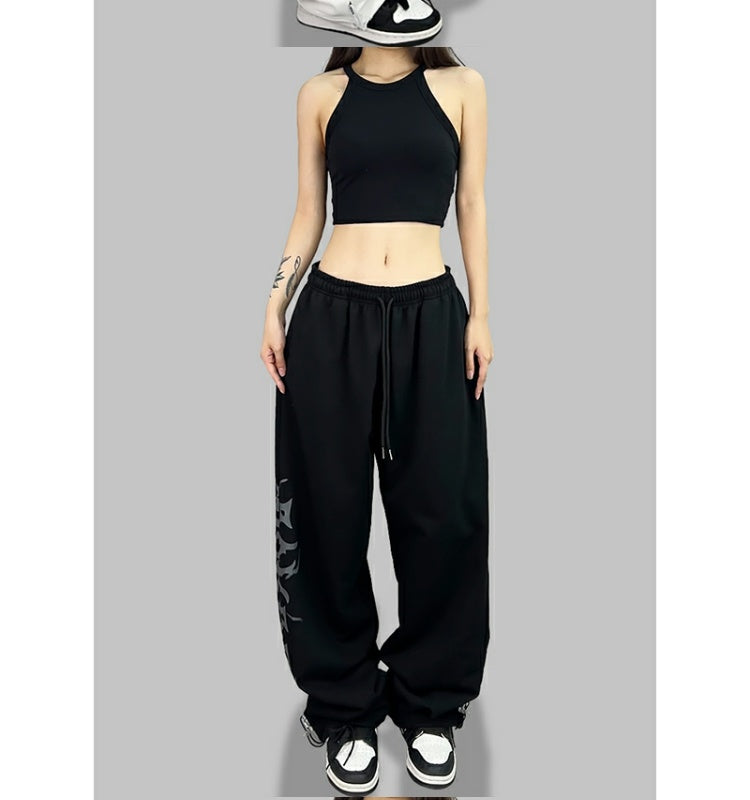 ROKBBK-K/Rokbbk-K Street Dance Fashion Brand JazzhiphopWomen's Printed Trousers on the RightjazzSports Dancing Pants