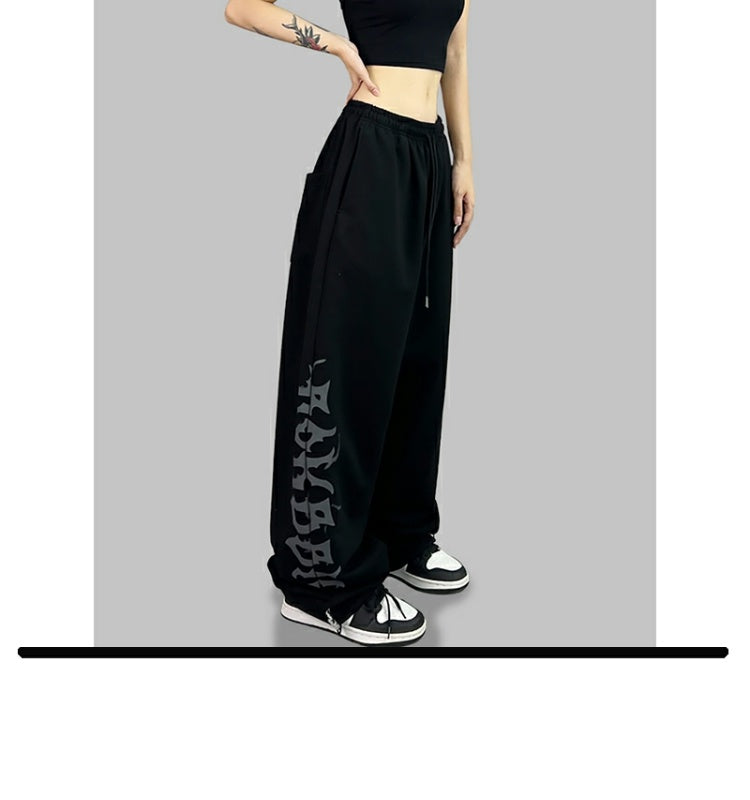 ROKBBK-K/Rokbbk-K Street Dance Fashion Brand JazzhiphopWomen's Printed Trousers on the RightjazzSports Dancing Pants