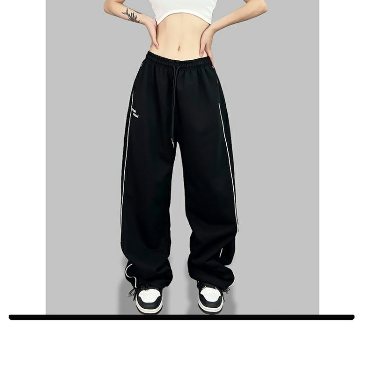 ROKBBK-K/Rokbbk-K Street Dance Fashion Brand Embroidery Line Jazz DancinghiphopWomen's SportsjazzFashionable Trousers