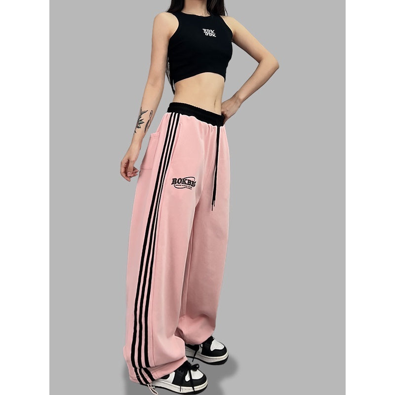 ROKBBK-K/Rokbbk-K Hip Hop Fashion Brand Waist JazzjazzDancing Trousers for WomenhiphopSports Suit Tide