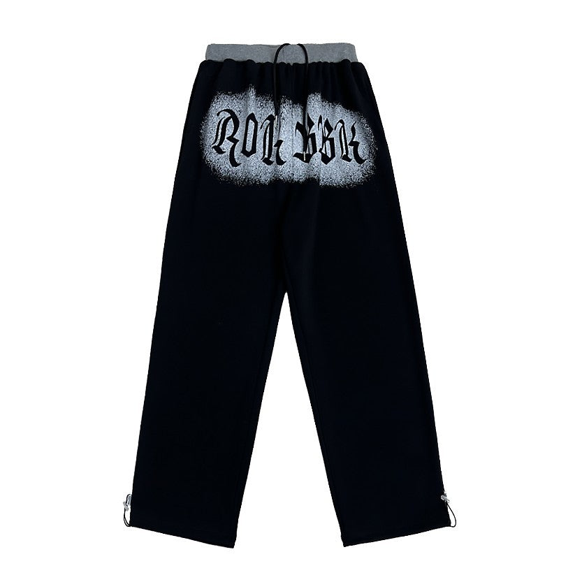 ROKBBK-K/Rokbbk-K Hip Hop Fashion Brand Letter Printing Screw Type Dancing Trousers Female JazzhiphopSuit Tide