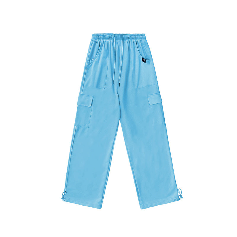 ROKBBK-K/Rokbbk-K Street Dance Fashion Brand Sky Blue Pocket Jazz DancingjazzTrousers Women's Sports Hip Hop Costume